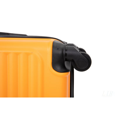 Valise de transport durable en ABS léger avec roulettes pivotantes, idéale pour les courts voyages et les voyages faciles.