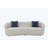 Curved Sofa, 3 Seat Cloud couch sofa Fabric Couch for Living Room-2004674338