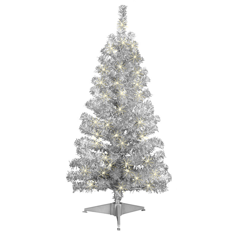 Arbre de Noël artificiel pin 4 pi avec 70 lumières