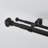 125.5" Adjustable Metal Double Curtain Rods Oil Rubbed Bronze-1173247625