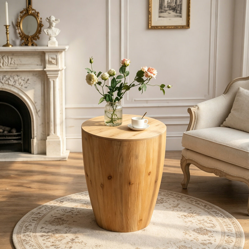 Table basse avec rangement, Natural, 20.87"W