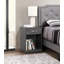 Table de chevet Lindsey, gris