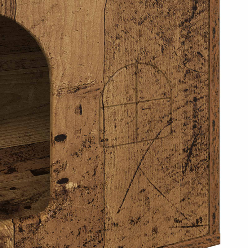 52cm H Cat Tree, Old Wood