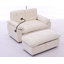 Fauteuil de loisir, fauteuil inclinable double, dossier réglable manuellement, accoudoirs rembourrés, port de charge USB latéral et support pour téléphone, livré avec un repose-pieds de rangement assorti-2135593285