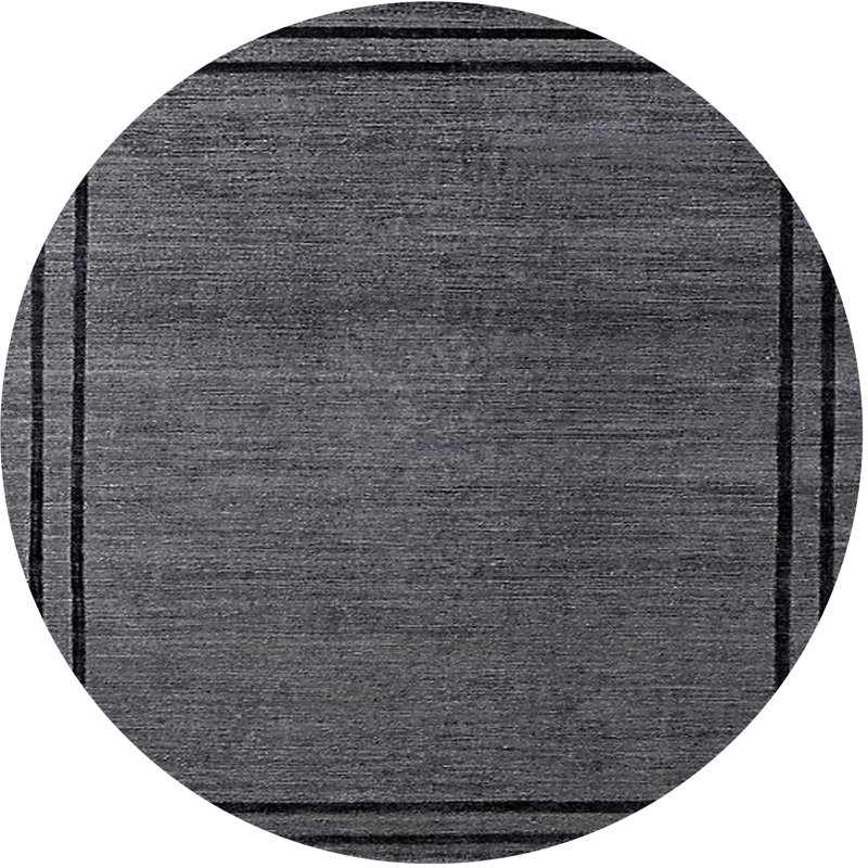 Tapis gris anthracite Krull, Rond 3 pi
