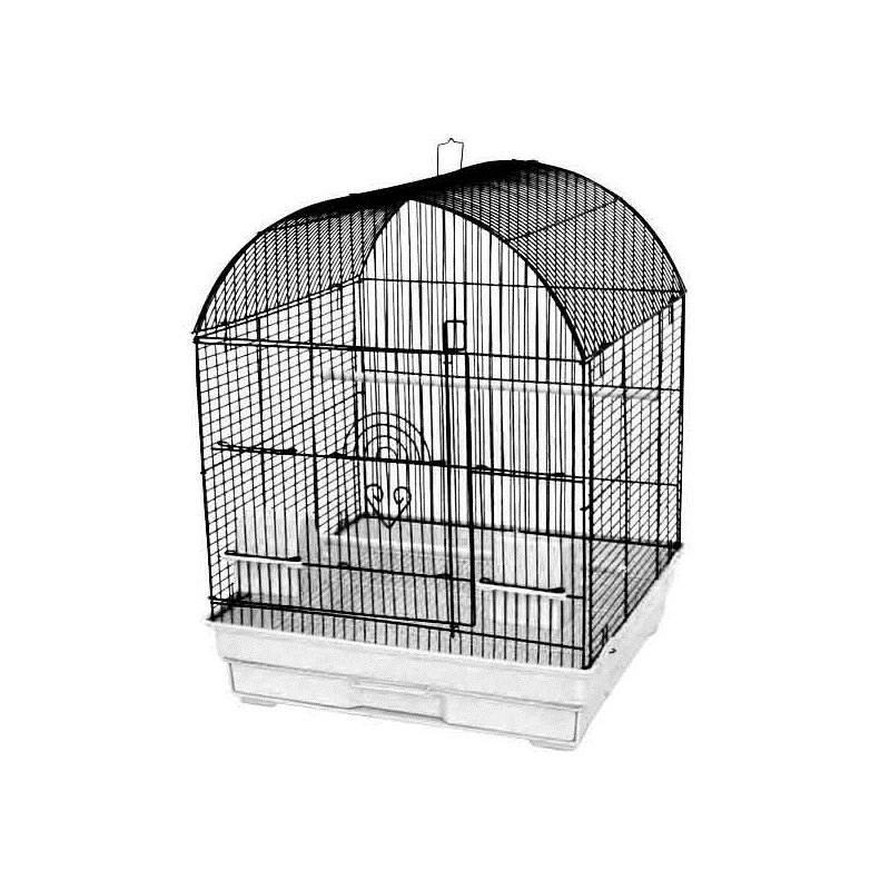 Cage à couvercle arrondi 18 po x 18 po Cecilio, Anthracite