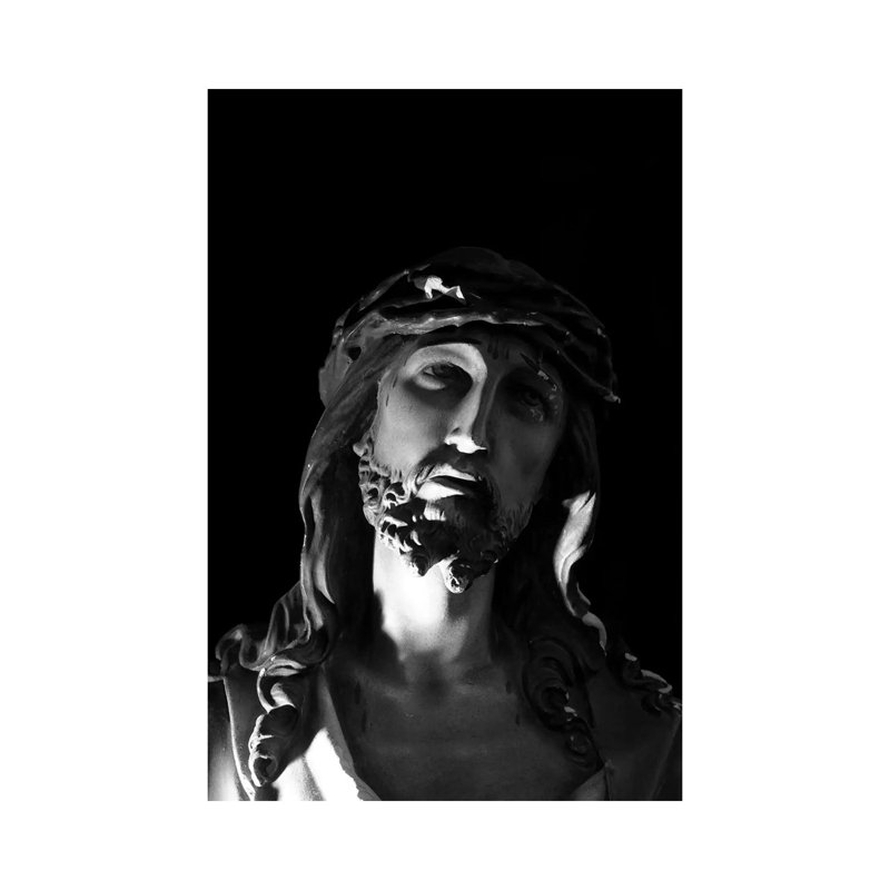 Jesus Christ Sculpture - Wrapped Canvas Print, 20.32 cm H x 30.48 cm W