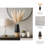 Modern Two-Tone Table Vase For Living Room - Decorative Tall Flower Vase for Tabletops, Office, Bedside, or Home Decor-431079807-431079800