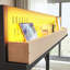 Structure de lit mezzanine avec tablettes de rangement et panneau perforé, lit mezzanine en métal avec ports USB et lumières à DEL, sécuritaire et robuste-131128784-131128781