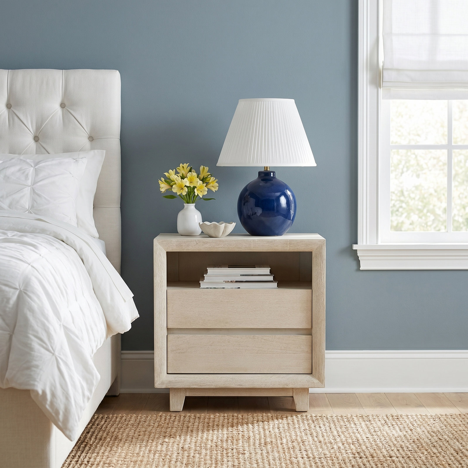 Longfellow 2-Drawer Mango Nightstand