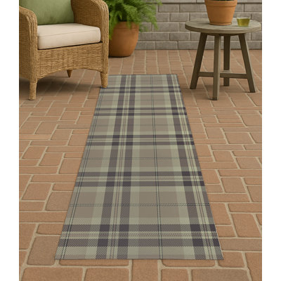Vinny Tartan Non-Slip Outdoor Rug