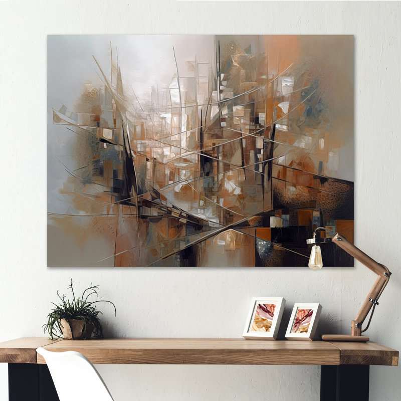 «Exploration cubiste des abstractions IV - Cubisme abstrait», reproduction sur toile, L 44 po x H 34 po, Toile tendue