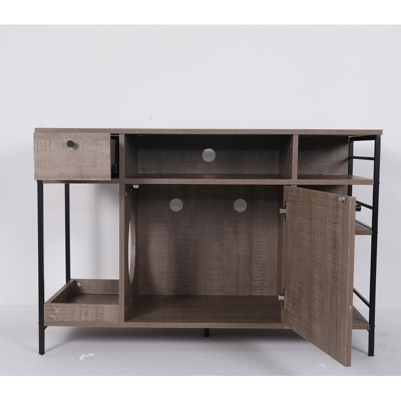 Litière pour chat 42 po grain de bois moderne cachée