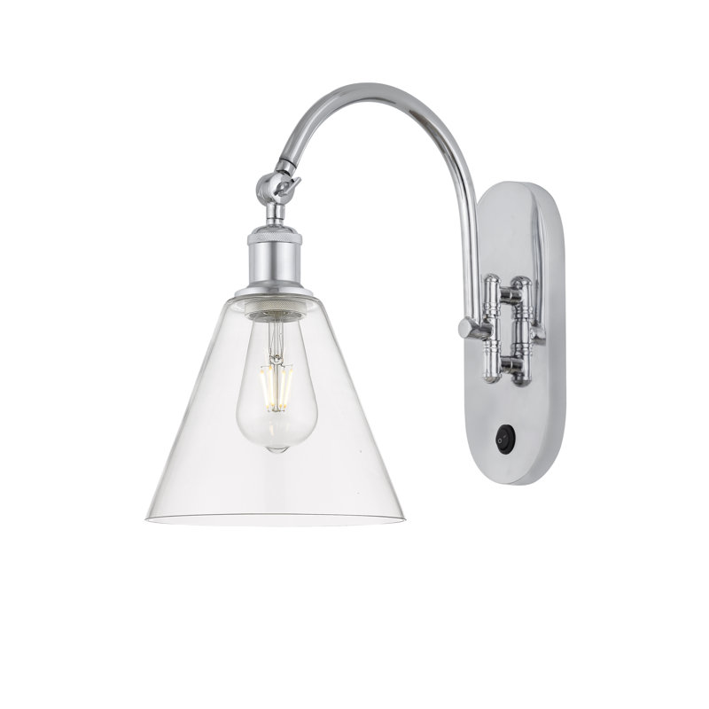 Swing Arm Sconce, No Bulb Included, Polished Chrome