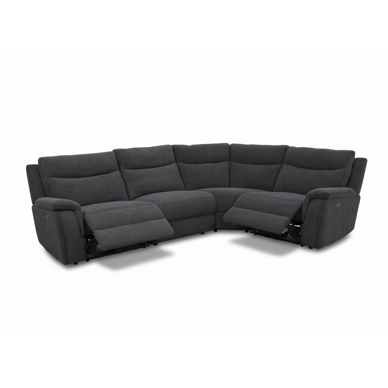 Maverick 4 Seater Woven Power Recliner Sofa