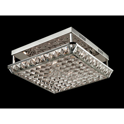 Plafonnier encastré carré 15 po 4 lumières unique Dobbins