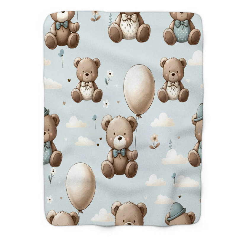 Young Bear - 1 Piece Premium Blanket, Twin