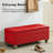 51" Wide Faux Leather Upholstered Storage Bench-175698346-178748211