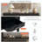  Farmhouse Entryway Table with 3 Drawers, Painted Console Table with Bottom Shelf & Iron Handles, Minimalist Sofa Table for Living Room-1412550204