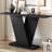 Mirod Console Table With Natural Wood Veneer,V-Base Design For Classic Versatility , For Displaying Your Favorite Items, Easy Assembly-1603943577