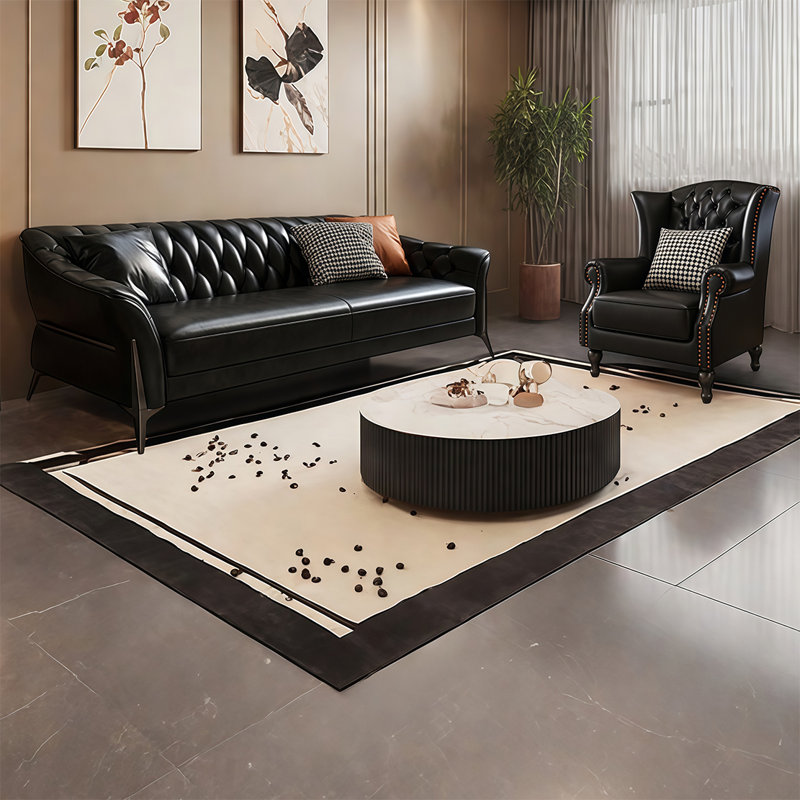 American retro style straight-row sofa