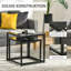 Aida Glass Top Frame Nesting Tables