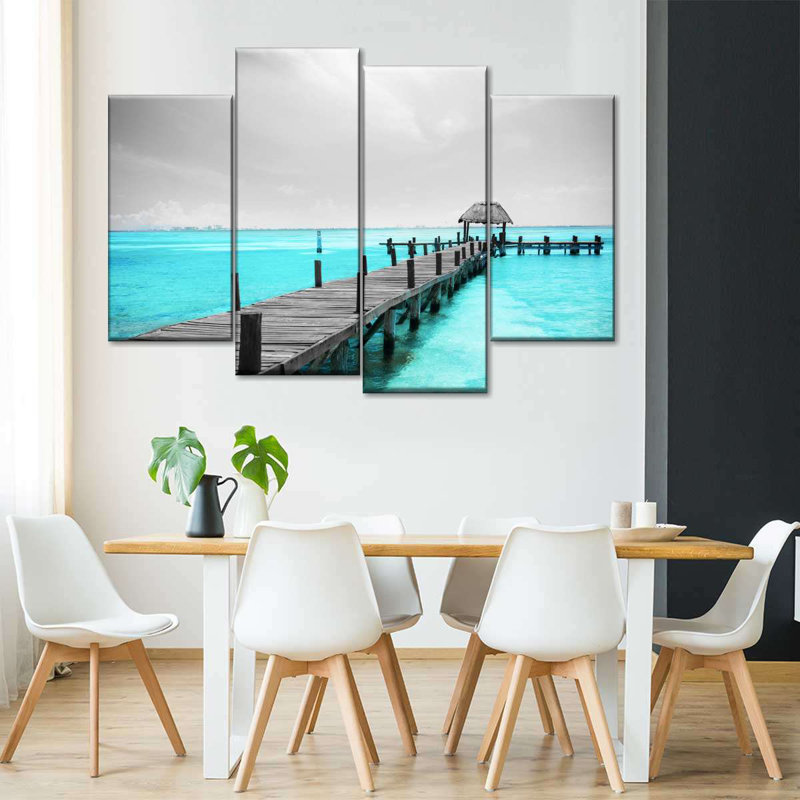Ensemble 4 pièces Pop Isla Mujeres, H 52 po x l 32 po x P 1,25 po