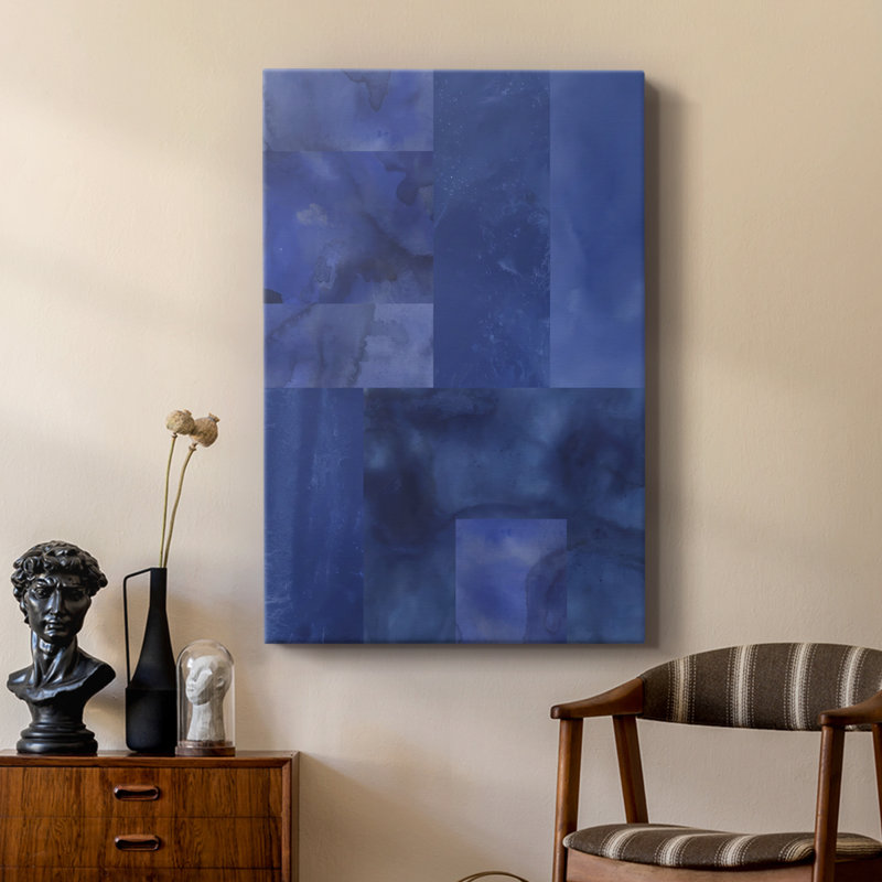 Casse-tête bleu II - galerie Cavas sur mesure, H 36 po x l 24 po