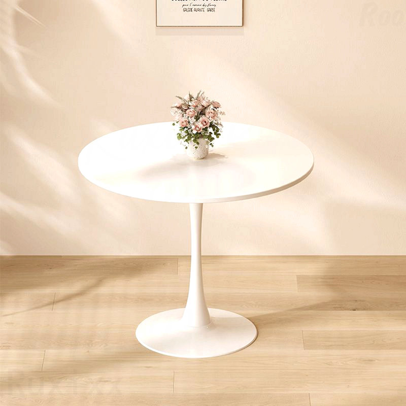 Table de salle à manger ronde ronde ovale moderne de 31,5 po Meuble de salle à manger