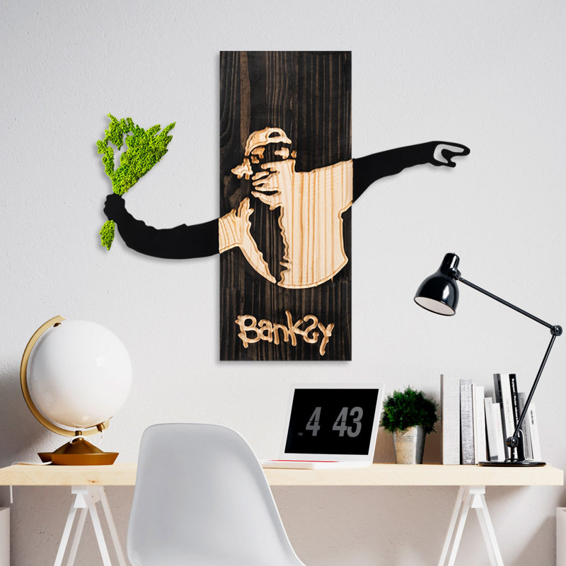 Accessoire mural décoratif en bois