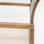 Ensemble de 2 fauteuils d'extérieur en bois d'acacia, teint naturel / blanc, l 25,5 po x l 24,5 po x H 33,0 po