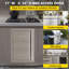 Porte d'accès en acier inoxydable 304 pour armoire de cuisine extérieure, îlot de barbecue encastré simple et double avec fermeture magnétique