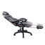 Fauteuil de direction entièrement inclinable avec repose-pieds Gaming Racing