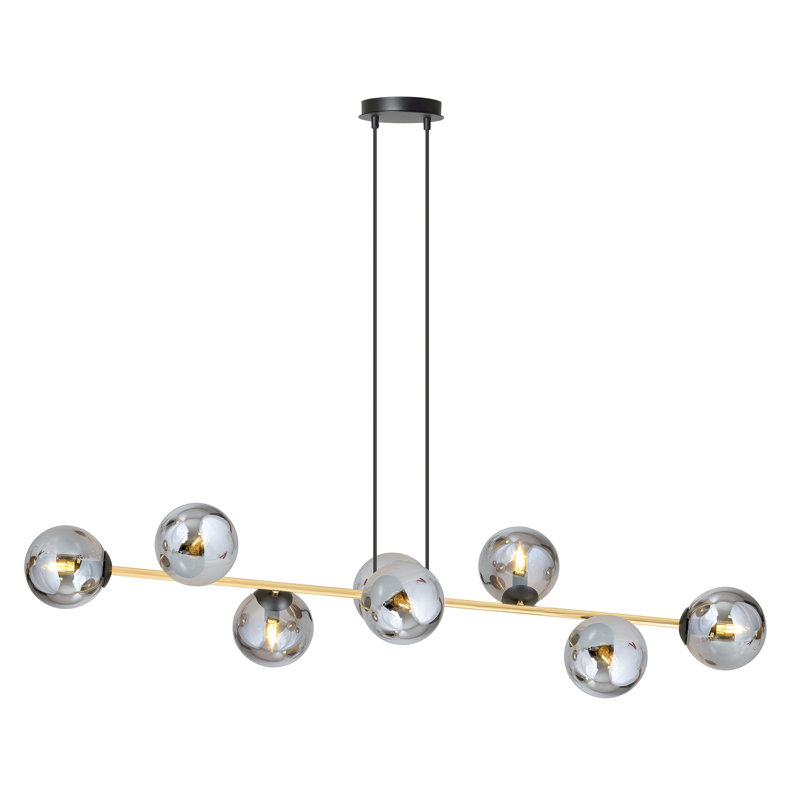 Ambyr 8 - Light Kitchen Island Pendant, Black, Grey
