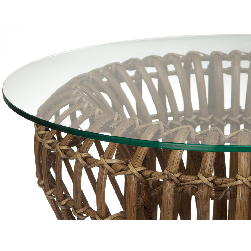 Glass Top End Table
