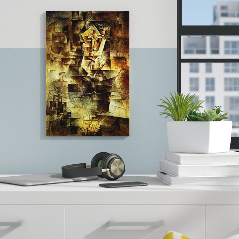 « Portrait Of Daniel-Henry Kahnweiler » par Pablo Picasso, impression sur toile tendue, H 26 po x l 18 po x P 0,75 po