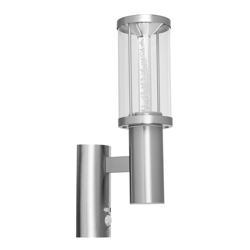 Fedeli Silver 41cm H Integrated LED Outdoor Armed Sconce