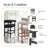 Katishia Boucle Counter Stool-257231804-257231805