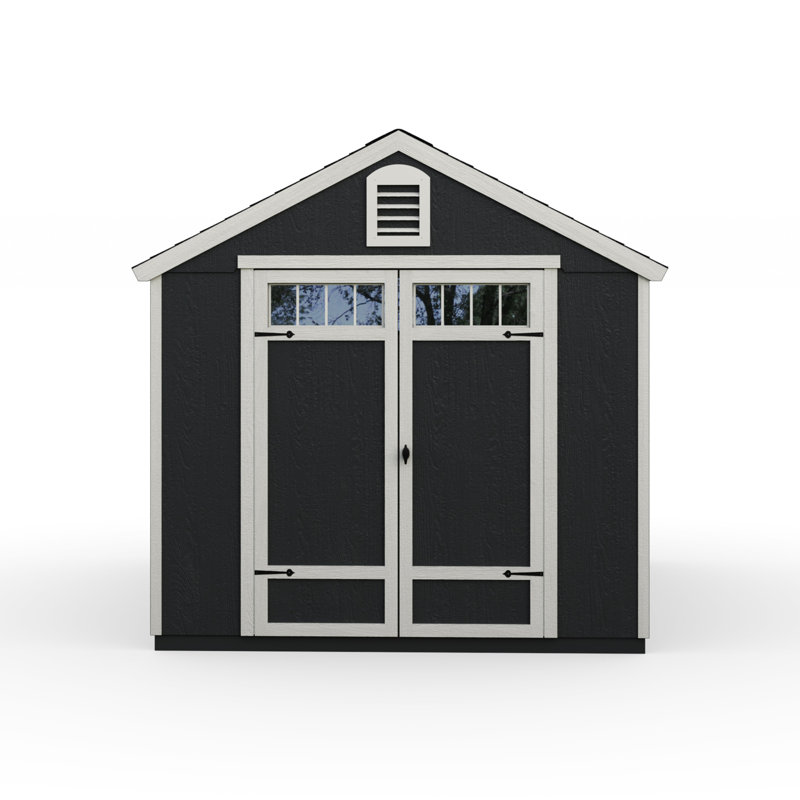 Greenbriar 8 ft. W x 10 ft. D Wood Storage Shed With Floor, Yes