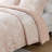 King/ King Comforter - Warm And Backing Pink Crushed Velvet
