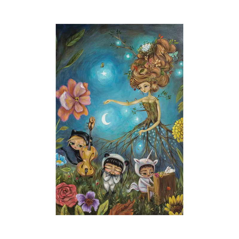 Band Of Stars by Heather Renaux - Gallery-Wrapped Canvas Giclée on Canvas, Canvas, 20.32 cm H x 30.48 cm W