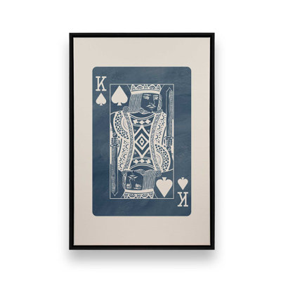Impression sur toile Denim King Card