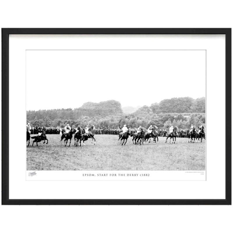Epsom, Start For The Derby C1882 by Francis Frith - Single Picture Frame Print, 40cm H x 50cm W x 2.3cm D