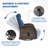 Arcturus Patio Recliner Swivel Chair With Adjustable Backrest & Footrest, All-Weather Outdoor Chaise Lounge Chair Set Of 4 With 2 Side Table-1785451159