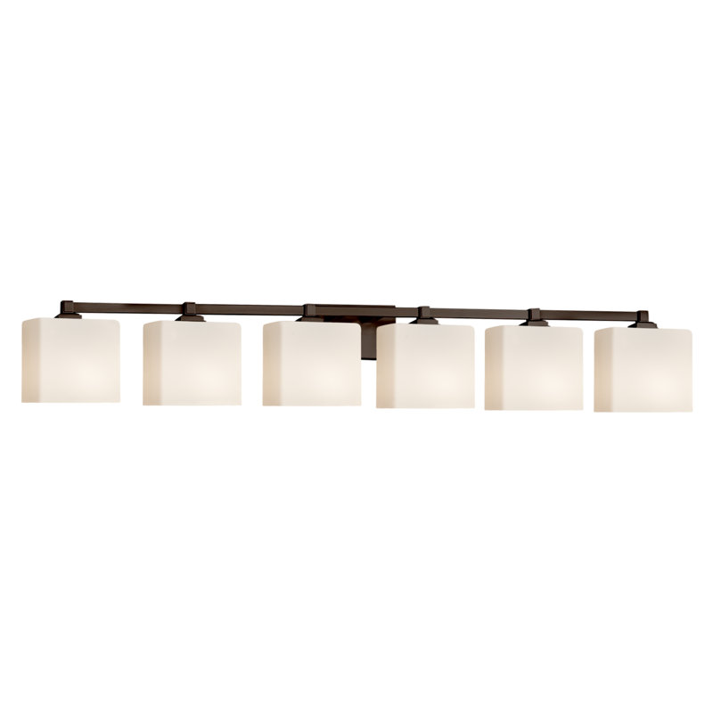 Éclairage pour meuble-lavabo 6 lumières 100w Casson, Bronze foncé