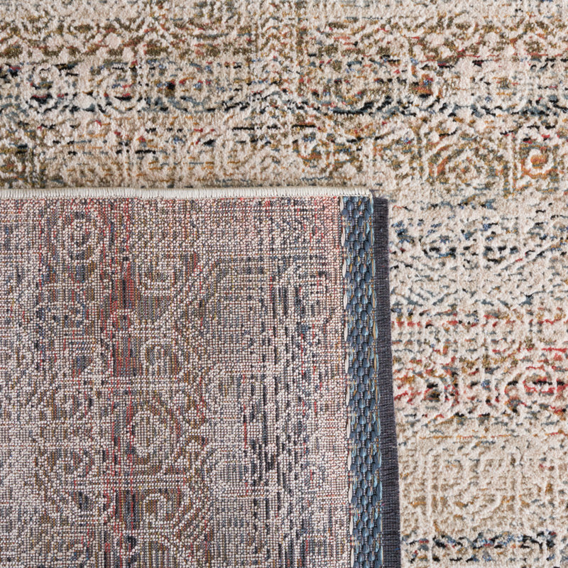 Ivory Hand-knotted Wool and Synthetic 8' x 10' Rug