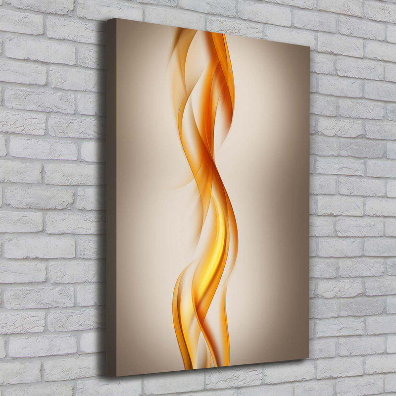 Waves Abstraction - Wrapped Canvas Print