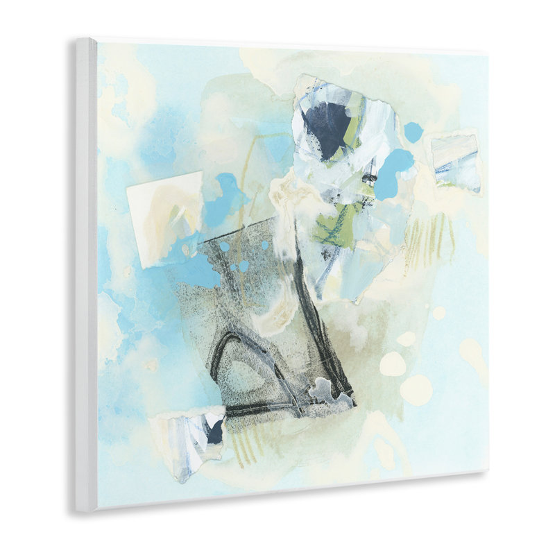 Art abstrait bleu et gris par June Erica Vess