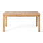 Table de salle à manger en bois avec option extensible - couleur naturelle, P 36,24 po x l 63,91 po, H 30,47 po, table d'appoint gracieuse, profondeur de 35,5 po, largeur de 63 po, hauteur de 30,47 po