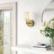 Shiloh Single Light Dimmable Armed Sconce